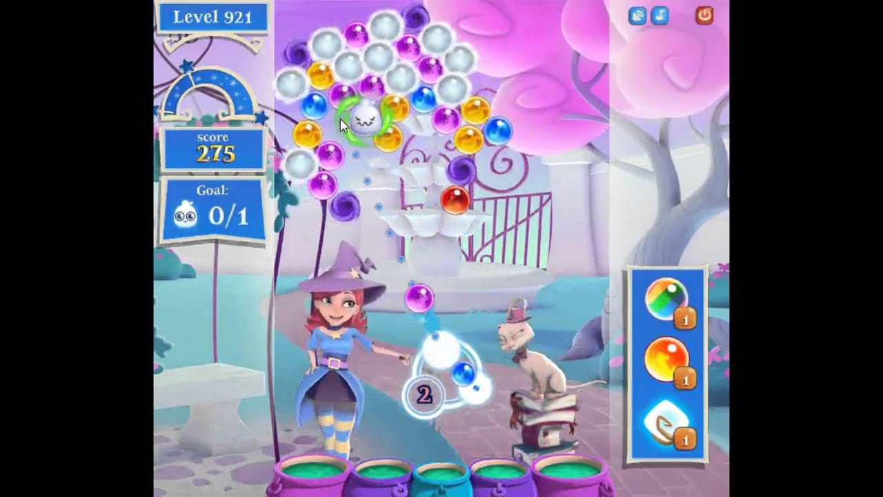 Bubble Witch Saga 2 Level 921 - NO BOOSTERS - YouTube