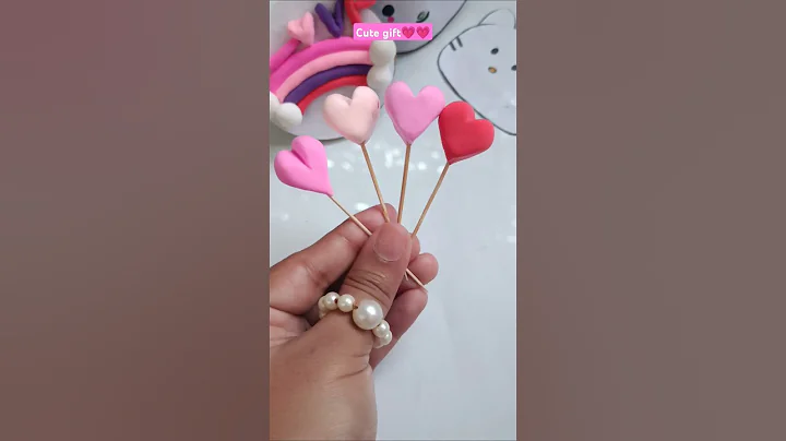 Easy clay craft ideas||Diy cute gift ideas#shorts #craft #clayart #viralshorts