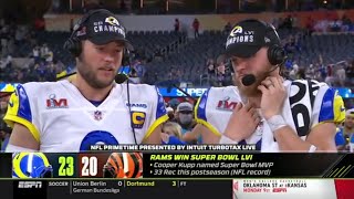 Rams defeat Bengals to win Super Bowl LVI - Final Score 23-20