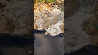 Gold search in the river #gold #hiddenGold #naturetreasure #goldhunting #goldprospecting