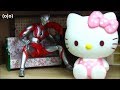 Ultraman sleeping on the phone waking up Kitty loves you BANDAI & Sanrio