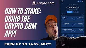 How to Stake using the Crypto.com App | EARN UP TO 14.5% APY!!!