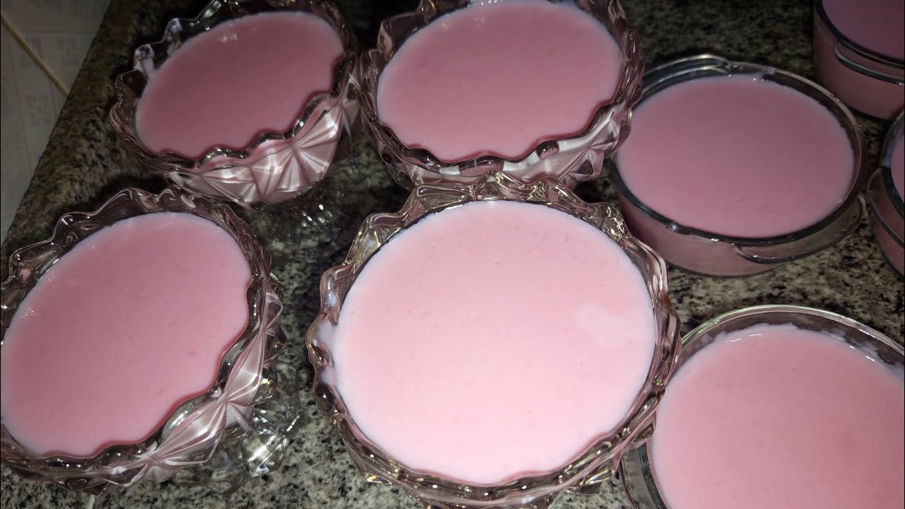 طريقه عمل التحليه بي ايس كريم الفراوله ♥️👍