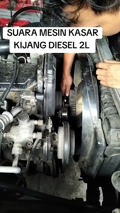 Toyota Kijang Diesel 2L engine sound rough