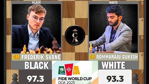 Frederik Svane Remarkable Knight Endgame Eliminates Dommaraju Gukesh From FIDE World Cup 2025
