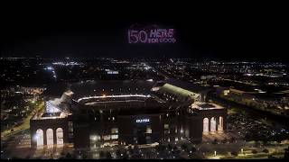 150th Anniversary Kickoff at Kyle Field Drone Show