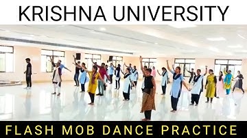 Krishna University campus | flash mob in Krishna University | Machilipatnam