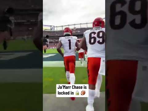 Ja'Marr and the Bengals run out for MNF 🔥
