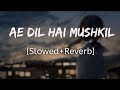 Ae Dil hai mushkil ~ [slowed+reverb] song | Arijit Singh sad song | new lofi sad song 2024