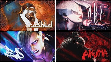 All Season 1 DLC Masters Cutscenes (Rashid, AKI, Ed and Akuma) - Street Fighter 6