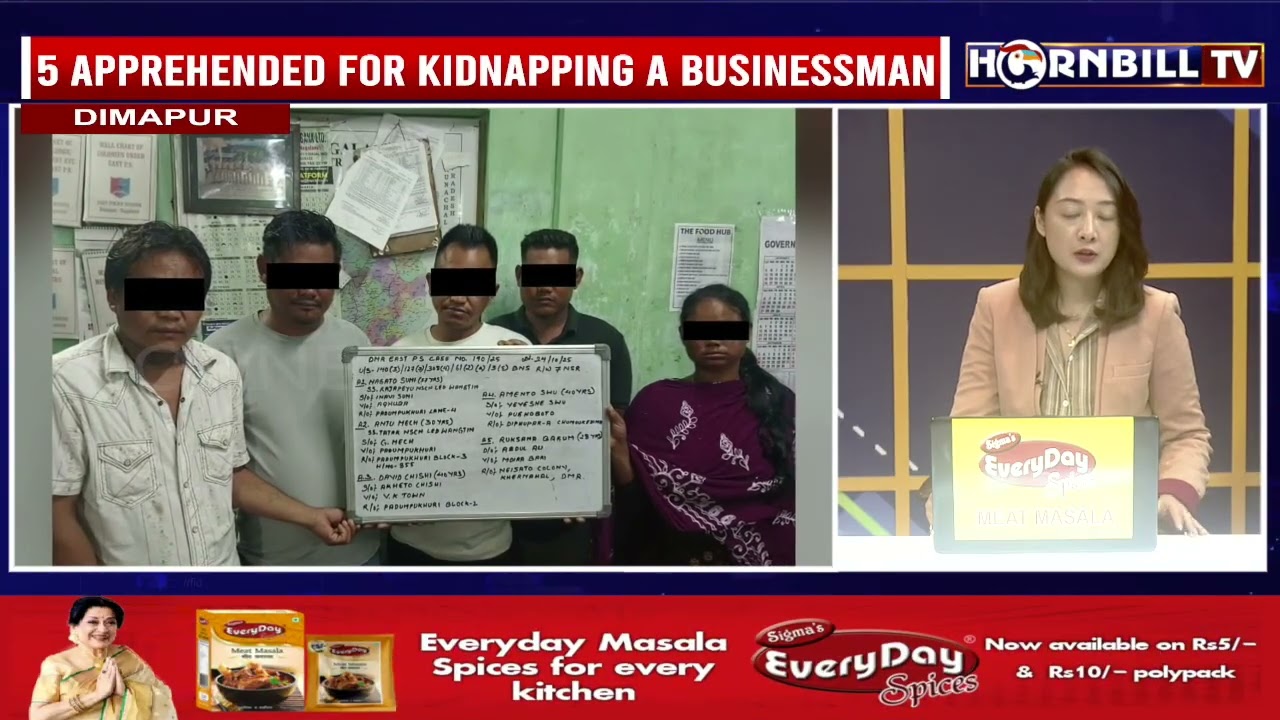 DIMAPUR POLICE APPREHEND 5 FOR KIDNAPPING A BUSINESSMAN