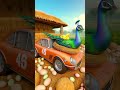मोर और पुरानी लैम्बो की प्यारी कहानी 🦚🚗 | Cute Peacock Animation #shorts