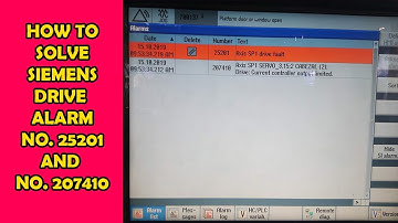 Siemens SINAMICS drive alarm