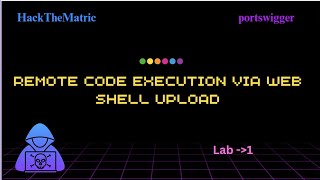 Lab  1 : Remote code execution via web shell upload