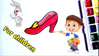 How to draw shoes for kids | Kuidas joonistada lastele kingi | बच्चों के लिए जूते कैसे बनाएं