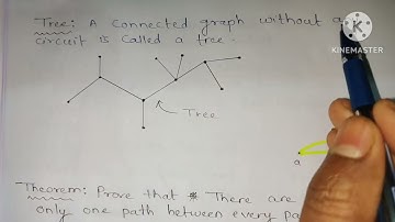 Prove that there is one and only one path between every pair of vertices in a tree || Graph Theory