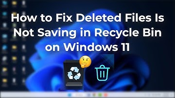 How to Fix Deleted Files Not Showing in Recycle Bin on Windows 11