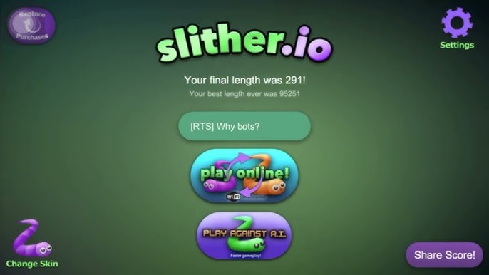 Slither.io New Record 22K Epic Run! Best Tricks 'n Traps, Solo Gameplay Poki  Longplay! 