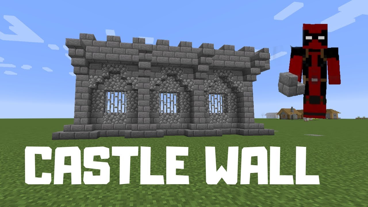 Minecraft Castle Wall Very Easy Youtube Minecraft Castle Wall Very Easy Youtube