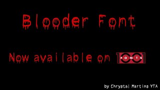Blooder Font - now available on 1001 Fonts