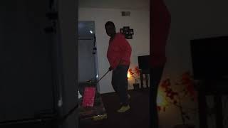 Angry grandma trying to whoop some butt