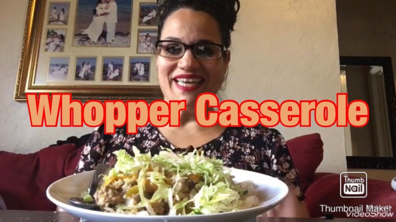 ASMR/MUKBANG/EATING SHOW Stove Top Whopper Casserole YouTube