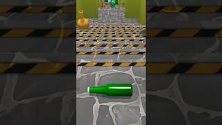 Rolling Bottles Down Stairs ASMR | #ytshorts #asmrsounds #satisfyingvideo #crushingcrunchy