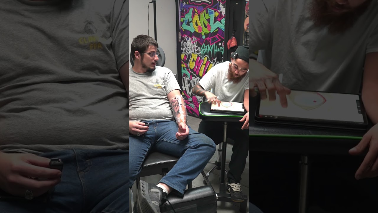 First tattoo client sat great 