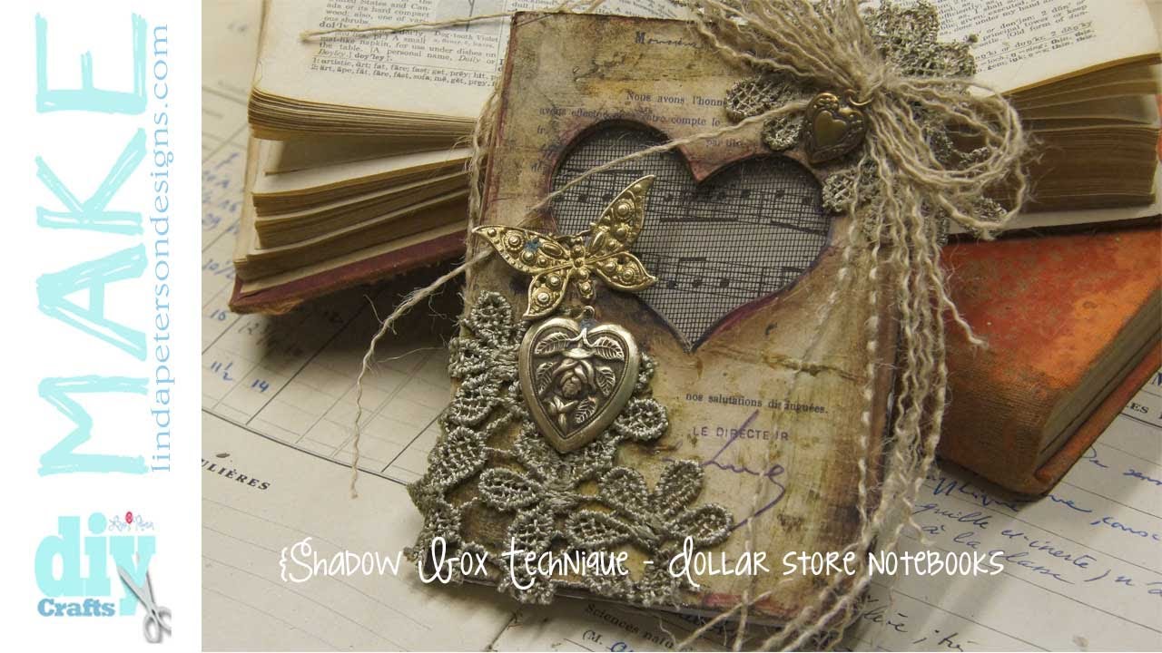 wood decoupage on remove YouTube  Mixed Monday  notebook  Media Create a shadowbox