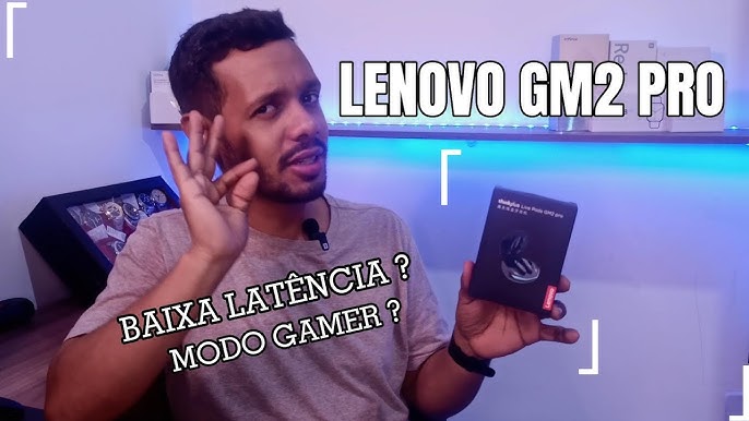 Lenovo Fone de Ouvido GM2 Pro sem Fio, Bluetooth 5.3, Chamadas em Alta  Definição, Headset com Microfone para Jogos, Modo Duplo, Baixa Latência,  Original - AliExpress