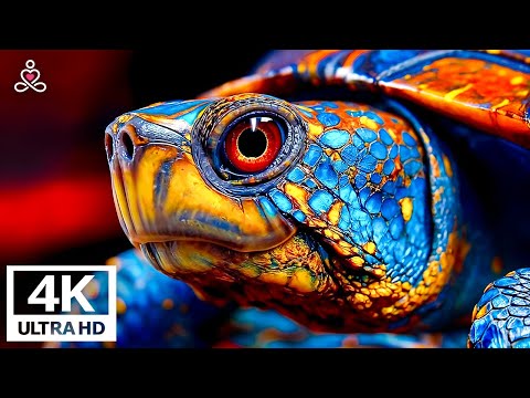 4K Underwater Wonders + Relaxing Music - Coral Reefs & Colorful Sea Life in UHD