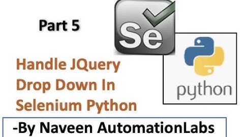Handle JQuery Multi Select Drop Down (Interview Question) - Selenium Python - Part 5