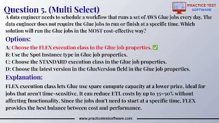 AWS Certified Data Engineer (DEA-C01) | 2025 Exam Questions, Answers & Explanations for Beginners
