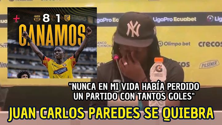 Juan Carlos Paredes triste luego de perder 8 a 1 contra Barcelona