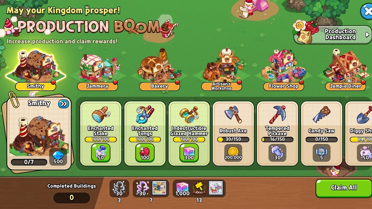 Cookie Run Kingdom Production Boom