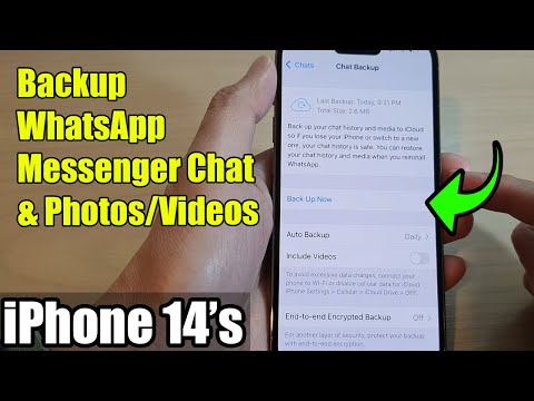 iPhone 14's/14 Pro Max: How to Backup WhatsApp Messenger Chat & Photos/Videos