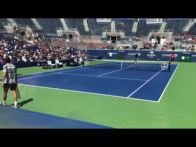 Grigor Dimitrov | Novak Djokovic | US Open 2018 Practice class=