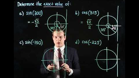 Finding exact values for sine and cosine - Ex 3 | Circular Functions