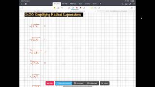 (Algebra) 5.06 Simplifying Radical Expressions