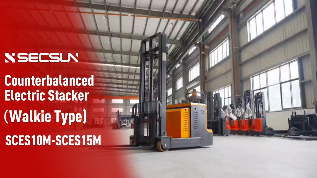 SECSUN Counterbalanced Electric Stacker (Walkie Type)