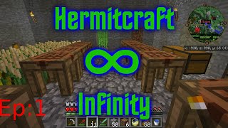 Minecraft Hermitcraft Infinity Ep.1 From Zero To Flight Modded Minecraft