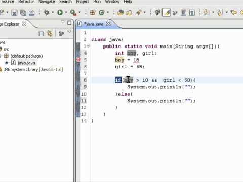 Java Programming Tutorial 5 - The If Statement