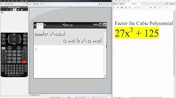 Alg2: Factoring Cubic Polynomials (TI-nSpire CX CAS)