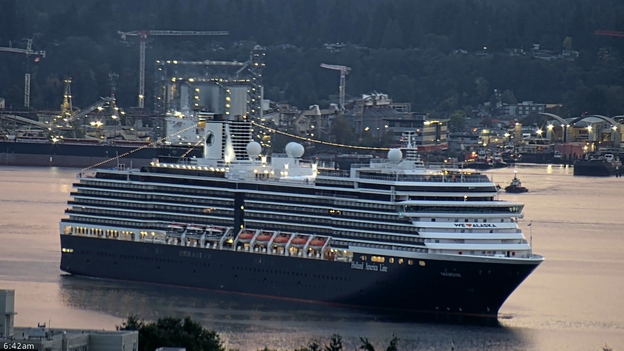 🔴LIVE Cruise Ships Vancouver! Eurodam & Zaandam | Canada Place, October 4 | Holland American FINALE