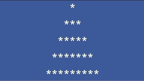Triangle Stars {recursive function} [Tutorial 6]