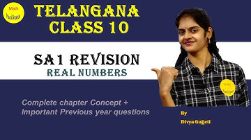 Class 10 | SA 1 Revision |Real Numbers| Telangana| Important questions| Proof of irrational numbers