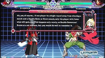 BlazBlue: Continuum Shift Extend - Tutorial Mode Part 1