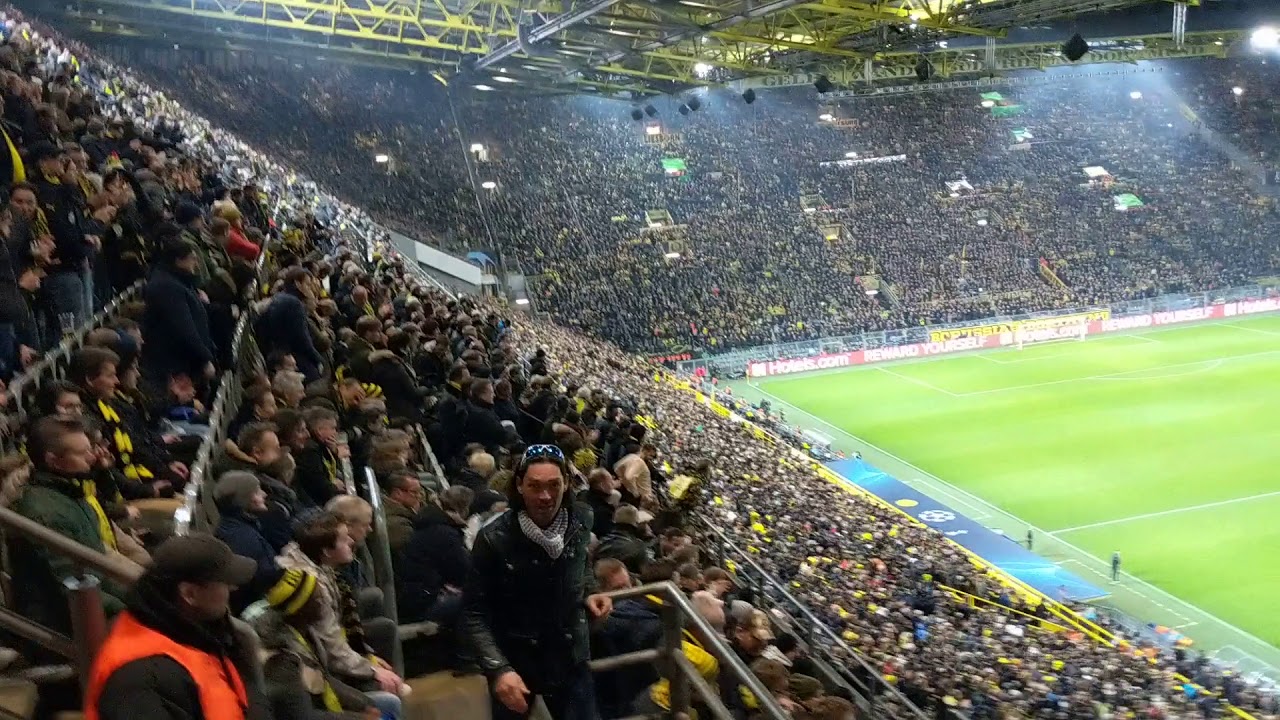 View from the away end at Borussia Dortmund