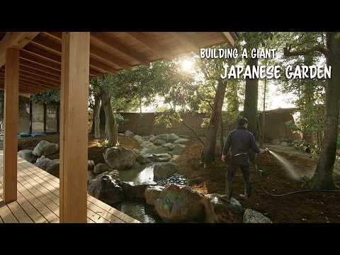 (Pro.58 - Ep.5)   Building a giant Japanese Garden: Filling the Pond and the Final Touches!