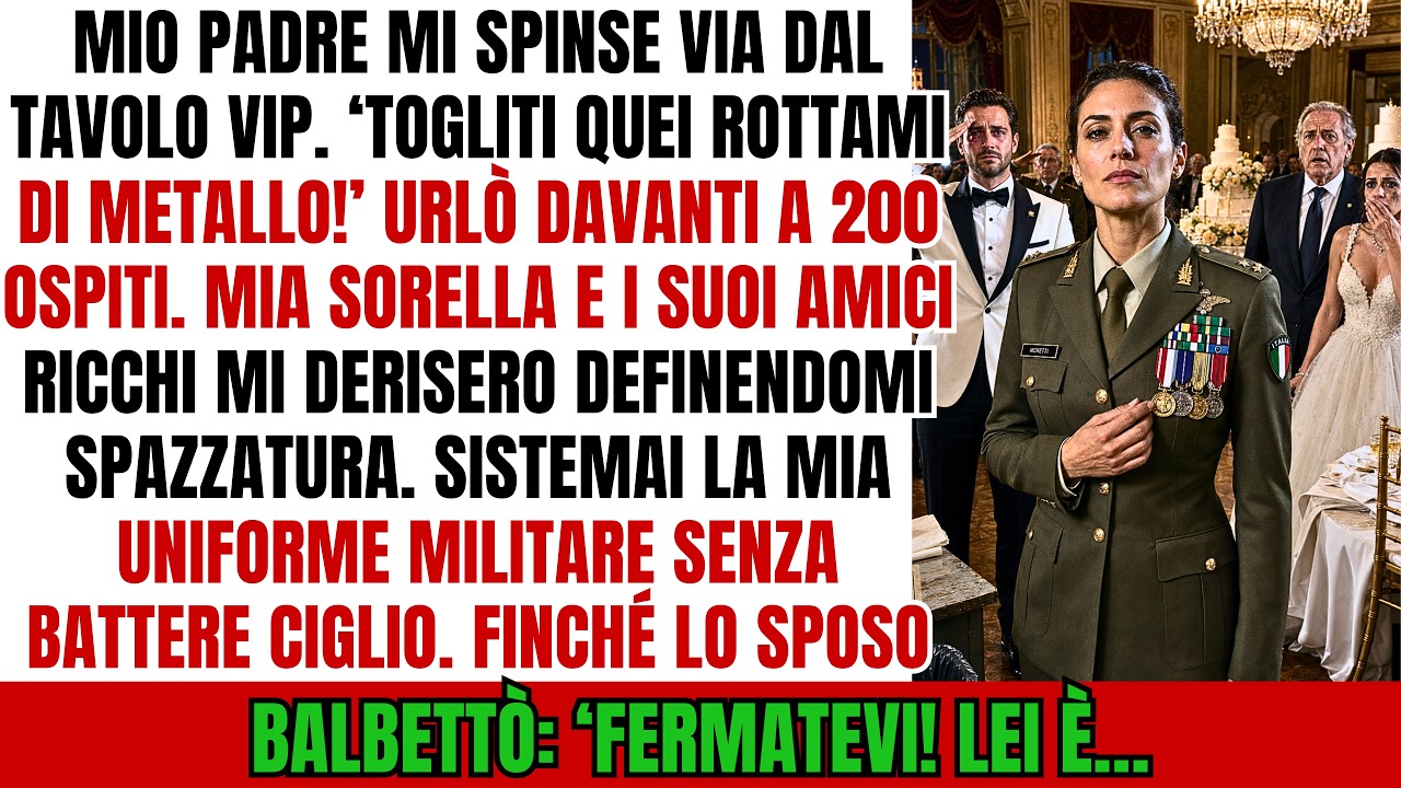 Mio padre mi prese per il braccio e mi spinse verso l'angolo buio del suo circolo esclusivo, con gli occhi pieni di veleno. "Preferirei dire agli invitati che sei morta in un fosso, piuttosto che...